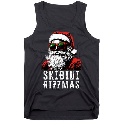 S.K.I.B.I.D.I Christmas Rizz Santa Claus Charisma Cool Tank Top