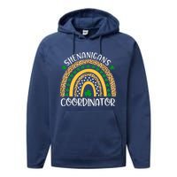 Shenanigans Coordinator Rainbow St Patrick's Day Teacher Performance Fleece Hoodie