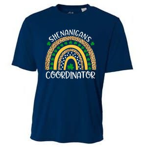 Shenanigans Coordinator Rainbow St Patrick's Day Teacher Cooling Performance Crew T-Shirt