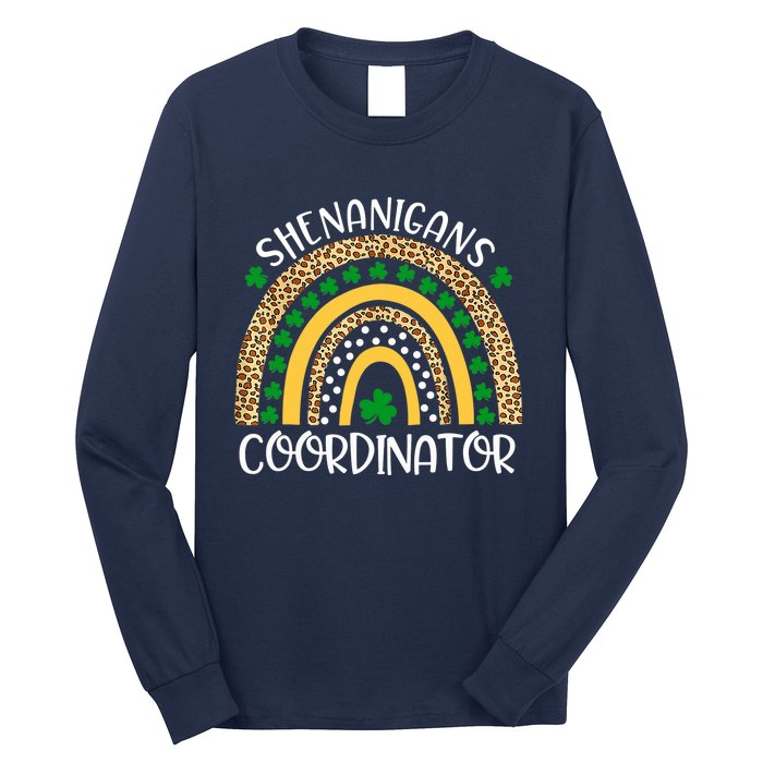 Shenanigans Coordinator Rainbow St Patrick's Day Teacher Long Sleeve Shirt