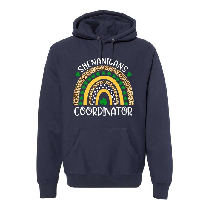 Shenanigans Coordinator Rainbow St Patrick's Day Teacher Premium Hoodie