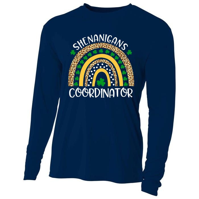 Shenanigans Coordinator Rainbow St Patrick's Day Teacher Cooling Performance Long Sleeve Crew