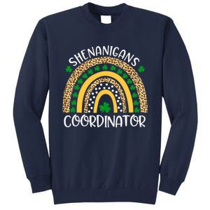 Shenanigans Coordinator Rainbow St Patrick's Day Teacher Tall Sweatshirt