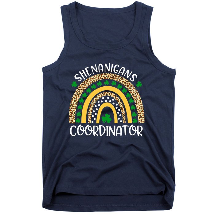 Shenanigans Coordinator Rainbow St Patrick's Day Teacher Tank Top