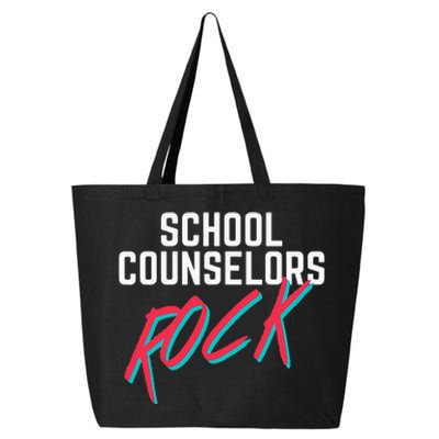 School Counselors Rock Cool Psychology Teacher Tee 25L Jumbo Tote