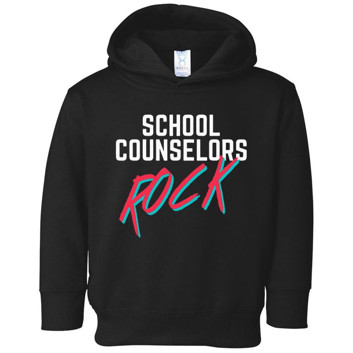 School Counselors Rock Cool Psychology Teacher Tee Toddler Hoodie