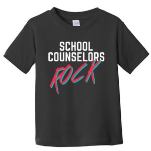 School Counselors Rock Cool Psychology Teacher Tee Toddler T-Shirt