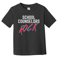 School Counselors Rock Cool Psychology Teacher Tee Toddler T-Shirt