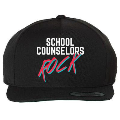 School Counselors Rock Cool Psychology Teacher Tee Wool Snapback Cap