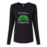 Shenanigans Coordinator Rainbow St Patricks Day Teacher Gift Womens Cotton Relaxed Long Sleeve T-Shirt