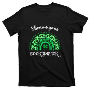 Shenanigans Coordinator Rainbow St Patricks Day Teacher Gift T-Shirt