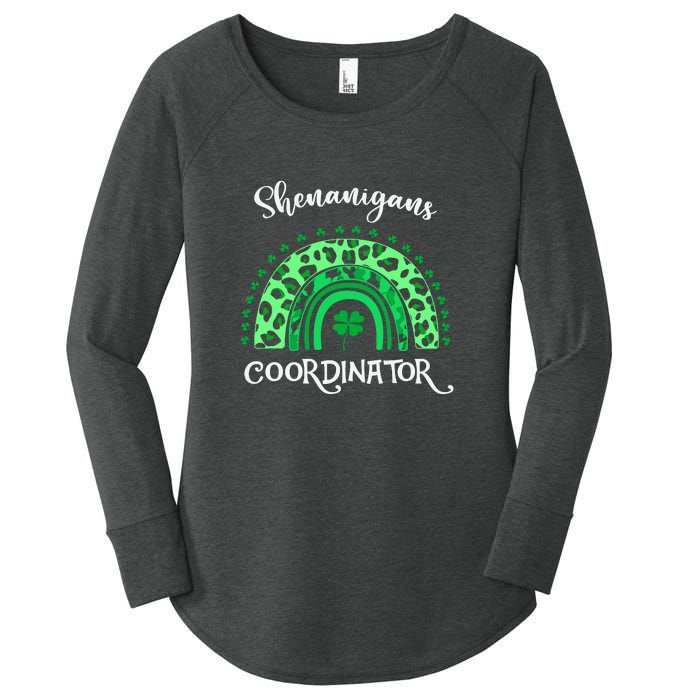 Shenanigans Coordinator Rainbow St Patricks Day Teacher Gift Women's Perfect Tri Tunic Long Sleeve Shirt