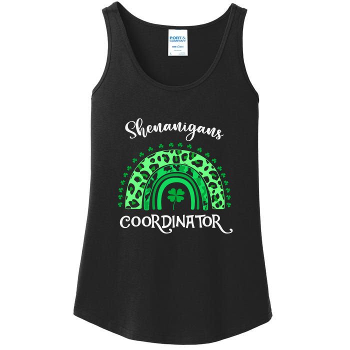 Shenanigans Coordinator Rainbow St Patricks Day Teacher Gift Ladies Essential Tank