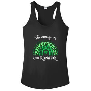 Shenanigans Coordinator Rainbow St Patricks Day Teacher Gift Ladies PosiCharge Competitor Racerback Tank