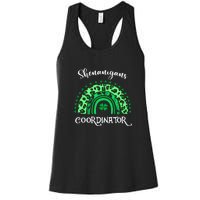 Shenanigans Coordinator Rainbow St Patricks Day Teacher Gift Women's Racerback Tank