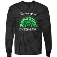 Shenanigans Coordinator Rainbow St Patricks Day Teacher Gift Tie-Dye Long Sleeve Shirt