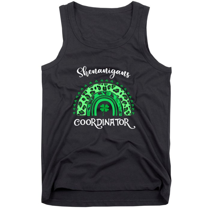 Shenanigans Coordinator Rainbow St Patricks Day Teacher Gift Tank Top