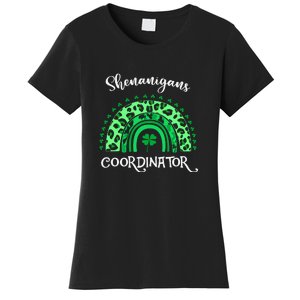 Shenanigans Coordinator Rainbow St Patricks Day Teacher Gift Women's T-Shirt