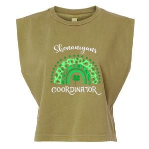 Shenanigans Coordinator Rainbow St Patricks Day Teacher Gift Garment-Dyed Women's Muscle Tee