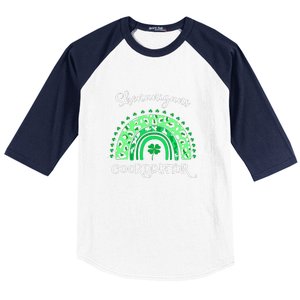 Shenanigans Coordinator Rainbow St Patricks Day Teacher Gift Baseball Sleeve Shirt