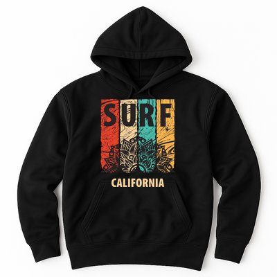 Surf California Retro Colors Hoodie