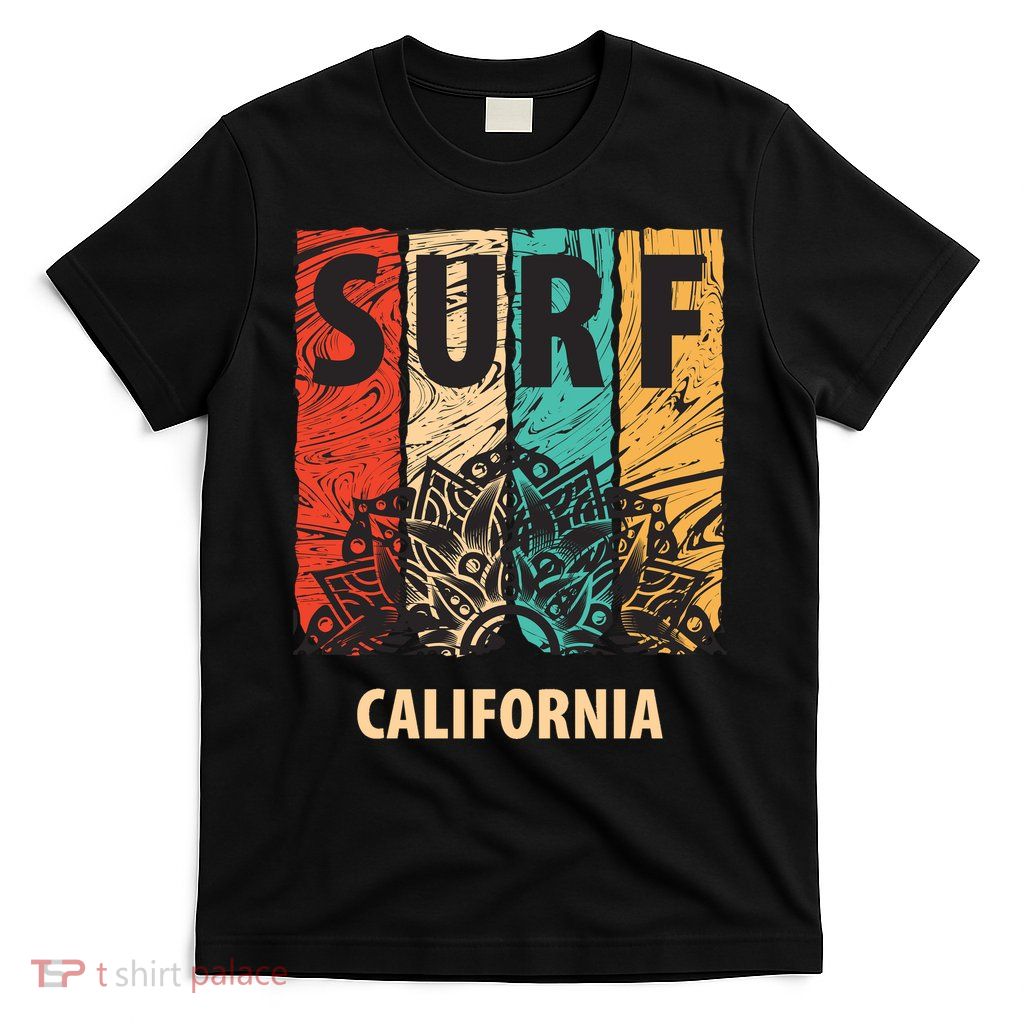 Surf California Retro Colors T-Shirt