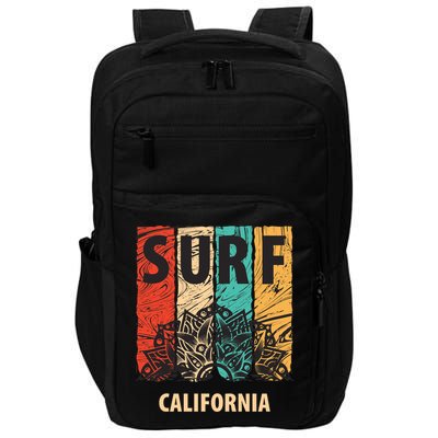 Surf California Retro Colors Impact Tech Backpack