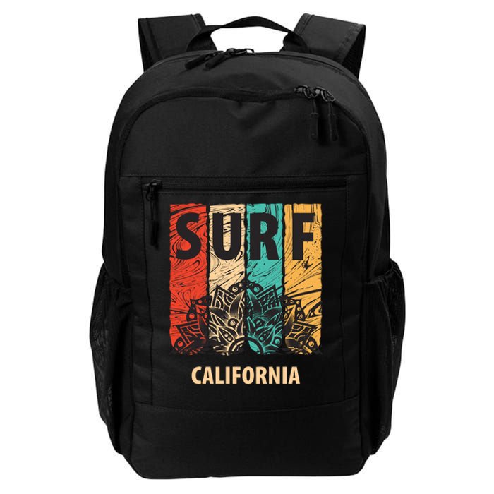 Surf California Retro Colors Daily Commute Backpack