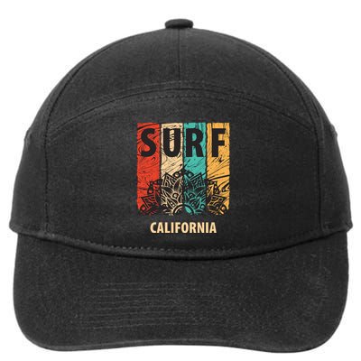 Surf California Retro Colors 7-Panel Snapback Hat