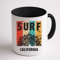 Surf California Retro Colors Mug