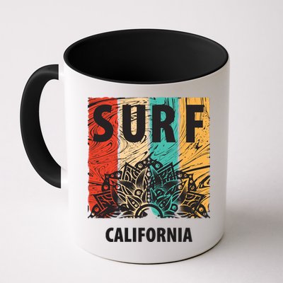 Surf California Retro Colors Mug