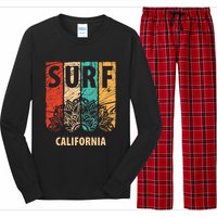 Surf California Retro Colors Long Sleeve Pajama Set