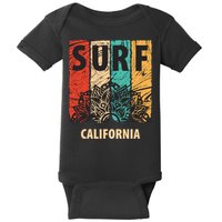Surf California Retro Colors Baby Bodysuit