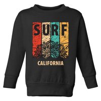 Surf California Retro Colors Toddler Sweatshirt