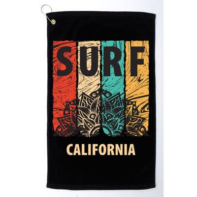 Surf California Retro Colors Golf Towel