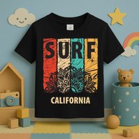 Surf California Retro Colors Toddler T-Shirt