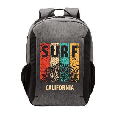Surf California Retro Colors Vector Backpack