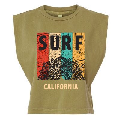 Surf California Retro Colors Garment-Dyed Women's Muscle Tee