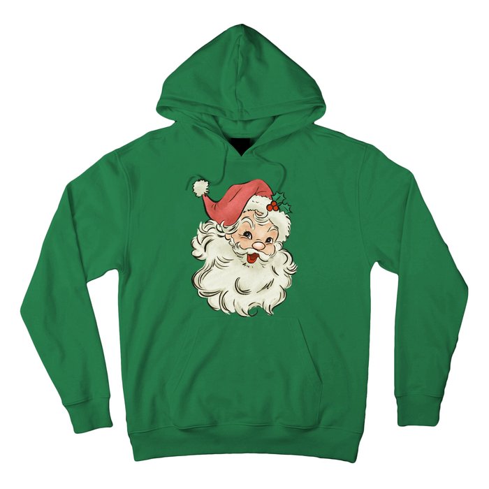 Super Cute Retro Santa Claus Vintage Christmas Gift Hoodie