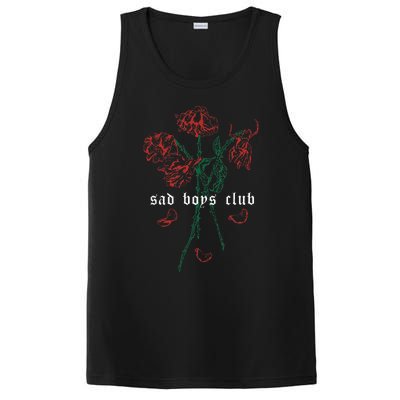 Sad Club Red Roses Aesthetic Soft Grunge Punk Goth PosiCharge Competitor Tank