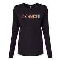 Soccer Coach Retro Vintage Instructional Soccer Ball Staff Womens Cotton Relaxed Long Sleeve T-Shirt