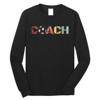 Soccer Coach Retro Vintage Instructional Soccer Ball Staff Long Sleeve Shirt