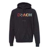 Soccer Coach Retro Vintage Instructional Soccer Ball Staff Premium Hoodie