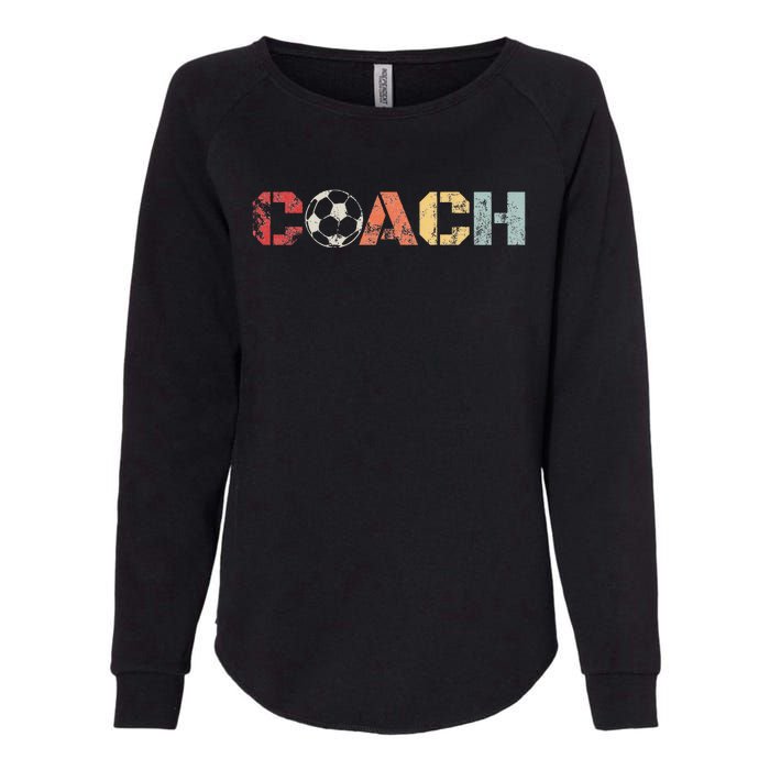 Soccer Coach Retro Vintage Instructional Soccer Ball Staff Womens California Wash Sweatshirt