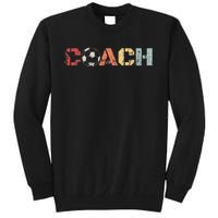 Soccer Coach Retro Vintage Instructional Soccer Ball Staff Tall Sweatshirt