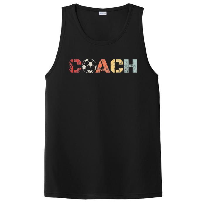 Soccer Coach Retro Vintage Instructional Soccer Ball Staff PosiCharge Competitor Tank