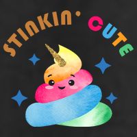 Stinkin Cute Rainbow Poop Unicorn Emoji 25L Jumbo Tote
