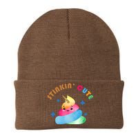 Stinkin Cute Rainbow Poop Unicorn Emoji Knit Cap Winter Beanie