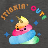 Stinkin Cute Rainbow Poop Unicorn Emoji Vector Backpack