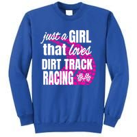 Sprint Car Racing Just A That Loves Dirt Track Racing Cute Gift Tall Sweatshirt